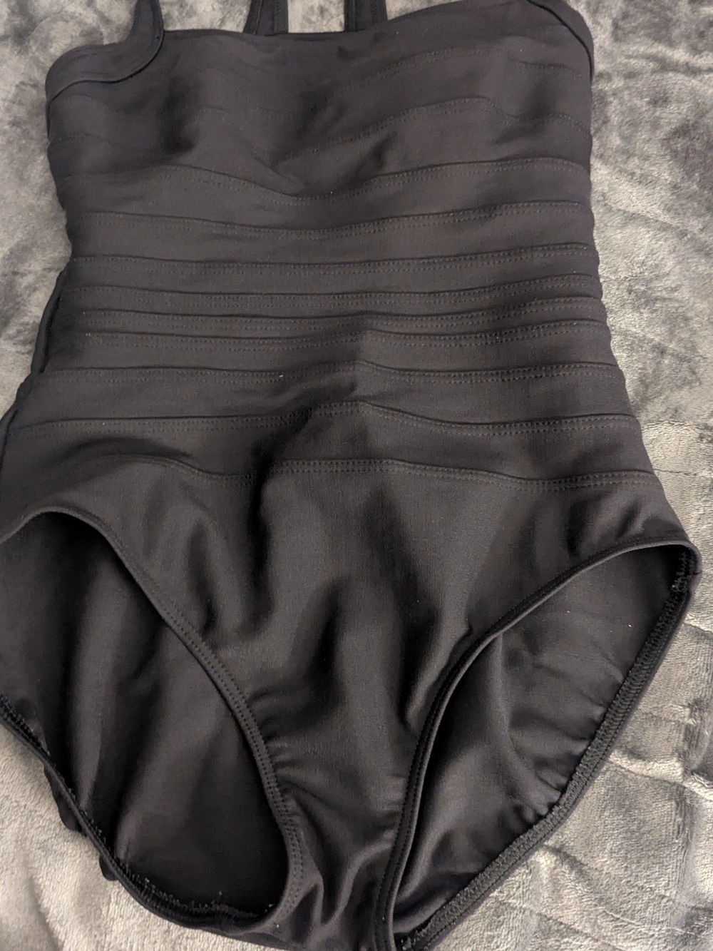 Miraclesuit Black One-Piece Swimsuit Tag Detail.